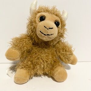 Russ Petooties Yak Plush Mini 5” Stuffed Animal Toy Tan Brown Small Beanie Beans